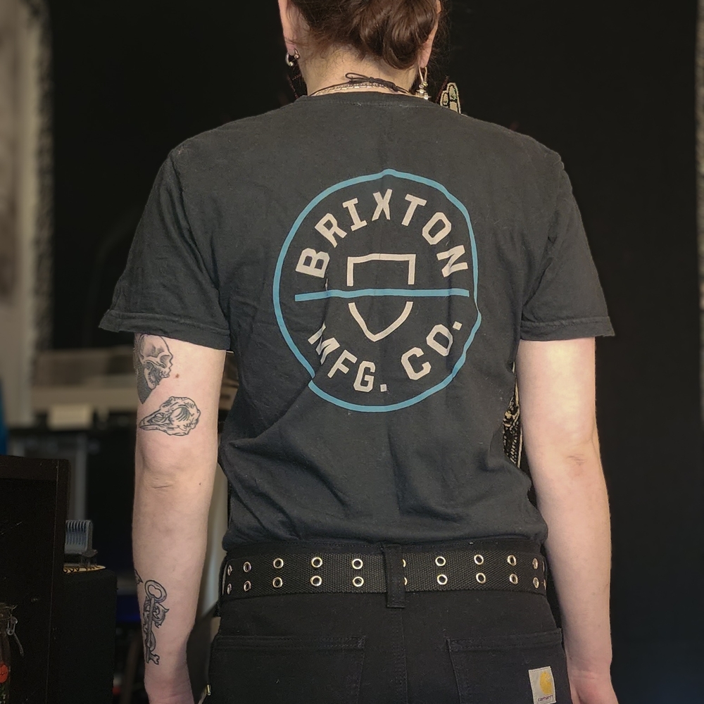 Brixton Manufacturing Company Logo Graphic T-Shirt Zumiez